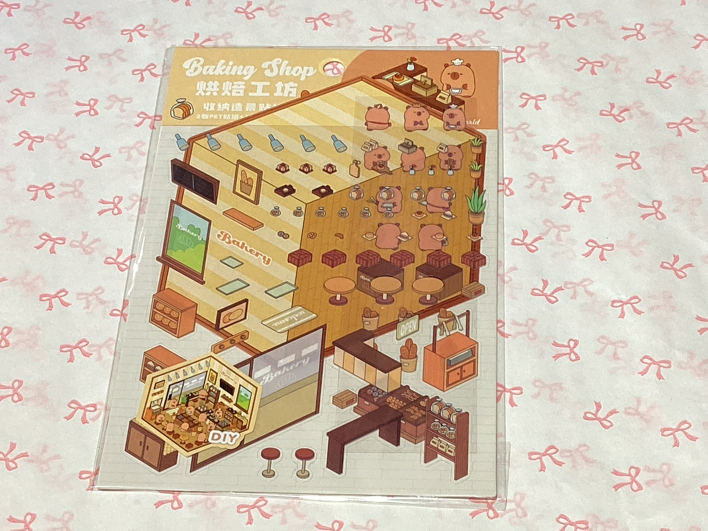Small Sticker Scene-Capybara