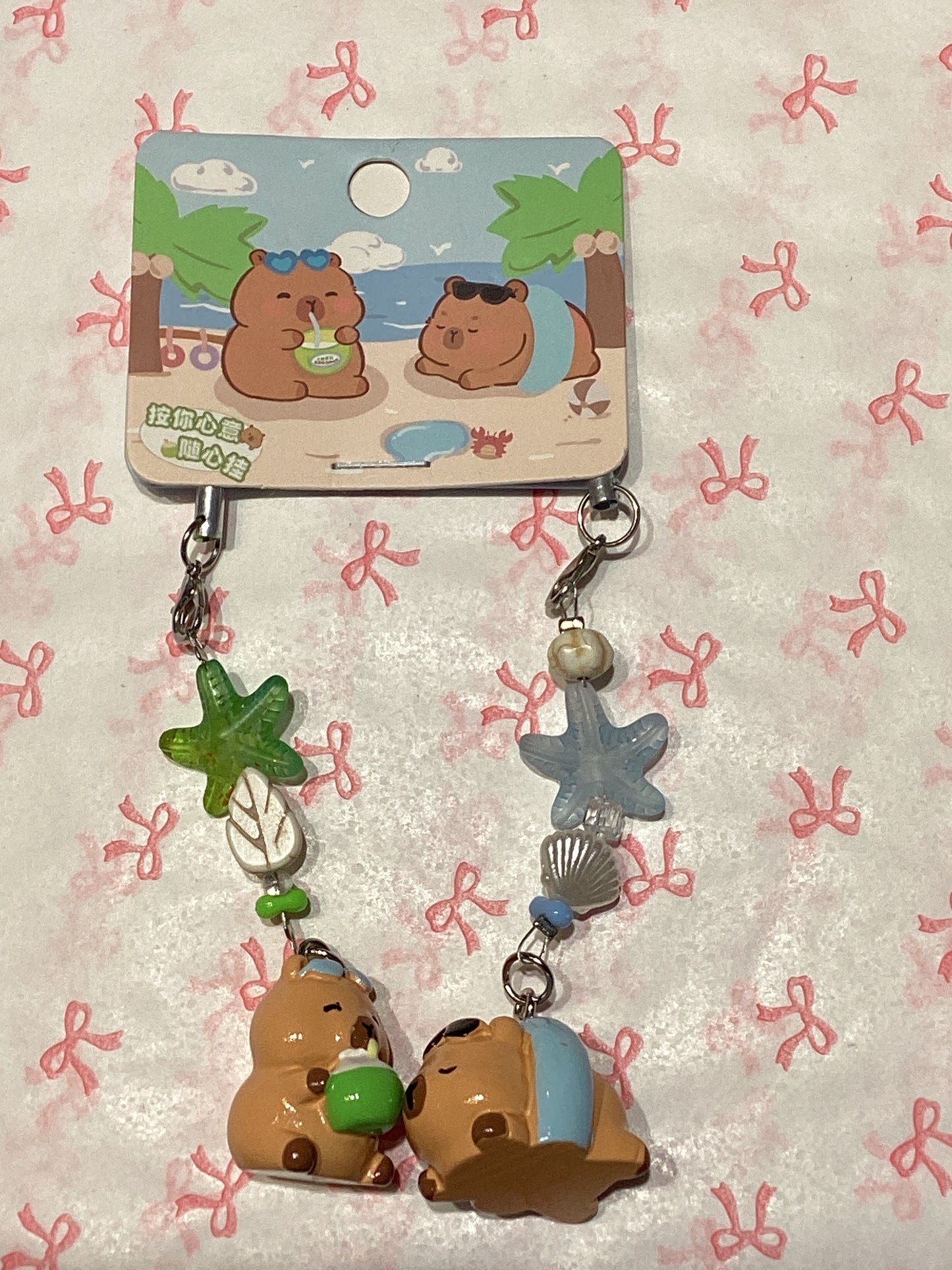 Capybara Phone Charms