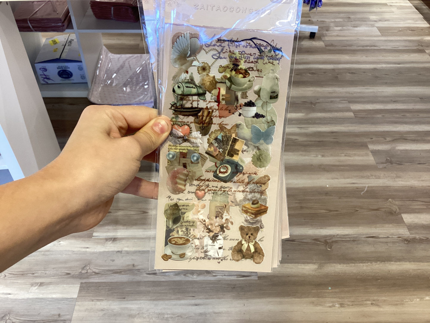 stickers-beige realism