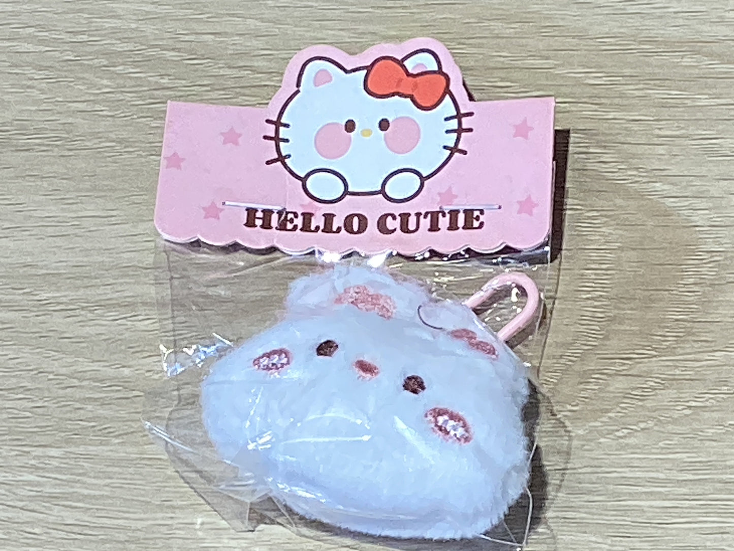 Hello Cutie/Pink Keychain