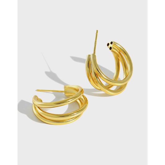 Triple Hoop Earrings