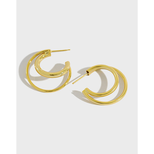 Dual Hoop Earrings*